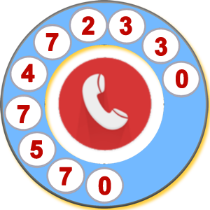 illustrazione telefono a rotella